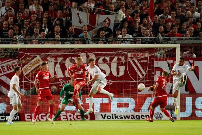 Bayern Munich eased their way to a first-round victory over Energie Cottbus in the German Cup on Monday