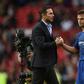 Chelsea defender Cesar Azpilicueta commiserates with Blues boss Frank Lampard