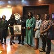 Artwork by Pimpin presents pencil drawing to Nana Addo