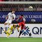 Kashima's Serginho scores the only goal past Hiroshima's goalkeeper Hirotsugu Nakabayashi on Tuesday
