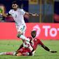 Algeria and Manchester City winger Riyad Mahrez takes the ball past Kenyan Dennis Odhiambo in an Africa Cup of Nations match won 2-0 by the Desert Foxes