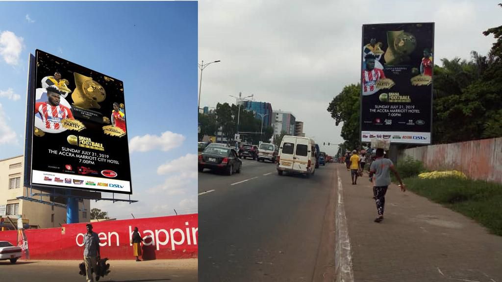 Ghana Football awards billboards