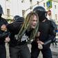 Russian special police forces were deployed to detain protesters following a rally for fair elections in central Moscow
