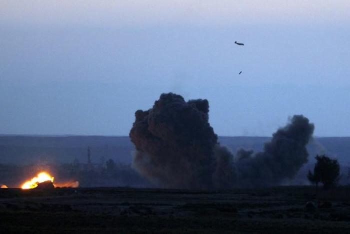 US-led coalition forces launched thousands of air strikes against IS jihadists in Syria