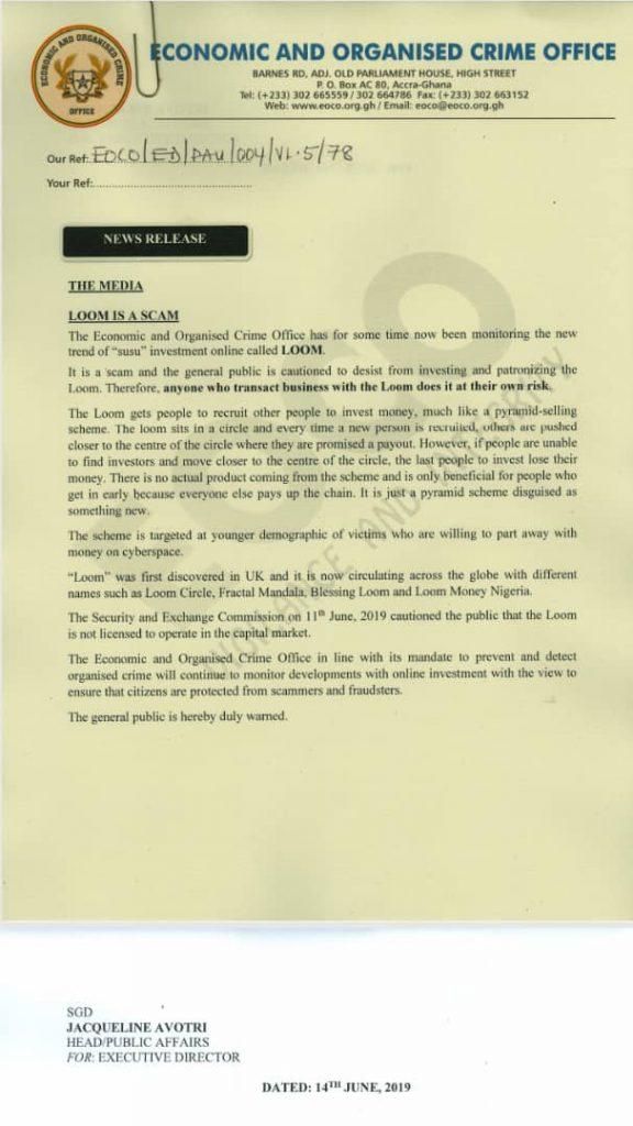 loom statement