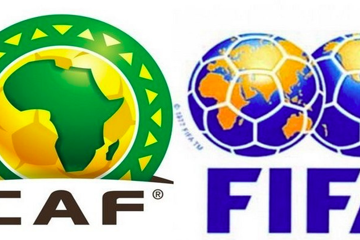 CAF and FIFA logos