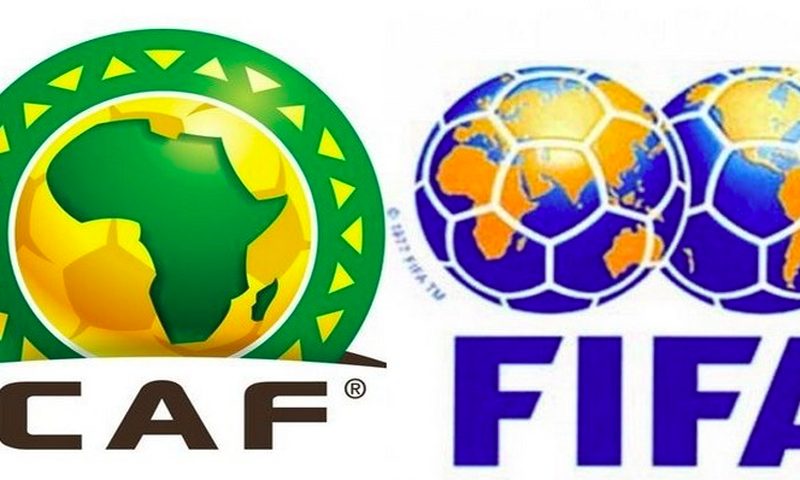 CAF and FIFA logos