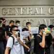 Protesters marched to the United States consul in Hong Kong seeking support for opposition to a proposed extradition law