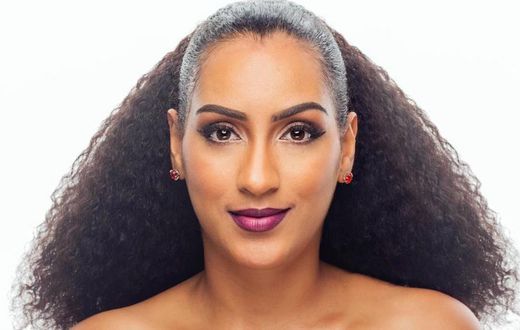 Juliet Ibrahim modelling for her own lash line called Shade by Juliet [Credit: www.dailypost.ng]