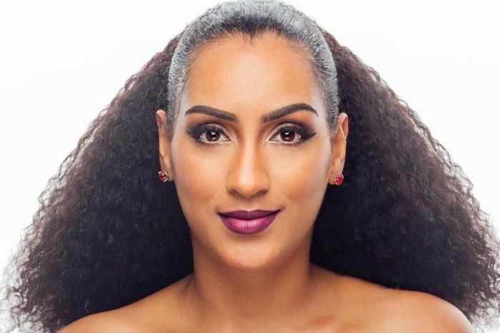 Juliet Ibrahim modelling for her own lash line called Shade by Juliet [Credit: www.dailypost.ng]