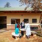 TB patients participate in painting activities with a caretaker in the garden of Ward 16, where the drug-resistant tuberculosis patients are housed and treated, on August 5, 2019, at the Sizwe Tropical Diseases Hospital in Johannesburg