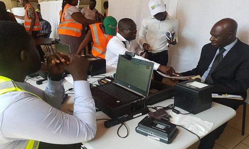 The officials were unhappy that the journalists were interviewing some frustrated applicants