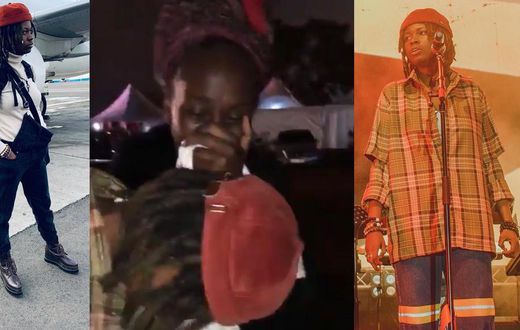 Kenyan fan tears down after meeting O.V in her country