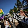 Police said more than 7,000 people turned out for this year's Gay Pride march in Athens
