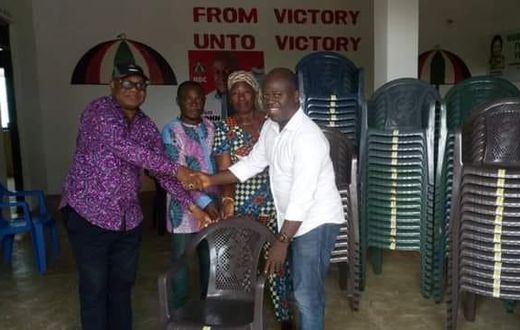 Former IGP, John Kudalor, donates plastic chairs to NDC