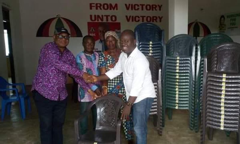 Former IGP, John Kudalor, donates plastic chairs to NDC