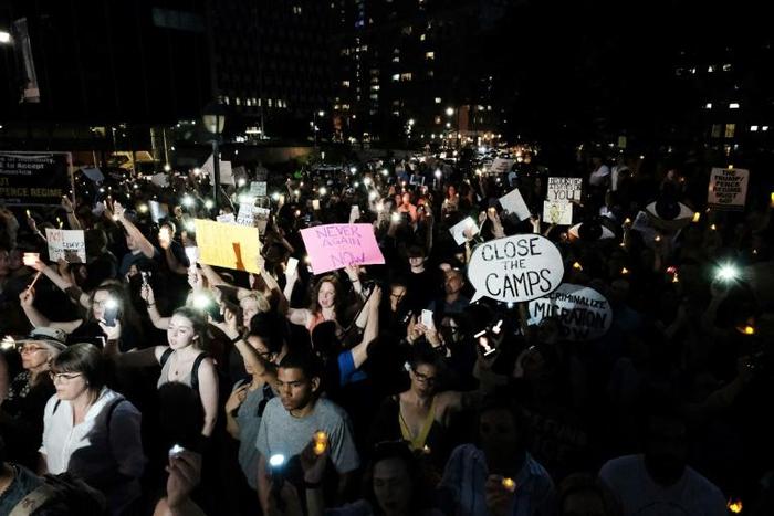 Protests took place around the country Friday calling for the closure of the detention facilities