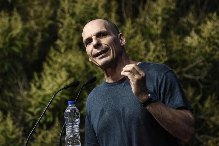 Greek economist and former finance minister Yanis Varoufakis, pictured July 03, said an officer at Charles de Gaulle airport pushed him, grabbed his passport and told him to stand against the wall