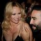 Pamela Anderson and France World Cup-winning player Adil Rami at the Crazy Horse cabaret in Paris on June 3