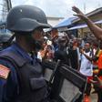 Anti-government protesters confronted police on Wednesday ahead of the demonstration