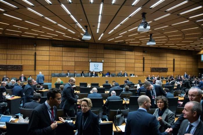 The European Union's diplomatic chief Federica Mogherini said the bloc would not act on the basis of Iranian rhetoric but wait for reports by the UN's nuclear watchdog, the International Atomic Energy Agency (IAEA), whose headquarters are shown here