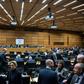 The European Union's diplomatic chief Federica Mogherini said the bloc would not act on the basis of Iranian rhetoric but wait for reports by the UN's nuclear watchdog, the International Atomic Energy Agency (IAEA), whose headquarters are shown here