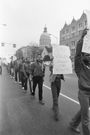 Protestors swarm the streets of a terrorized Atlanta in March 1981.