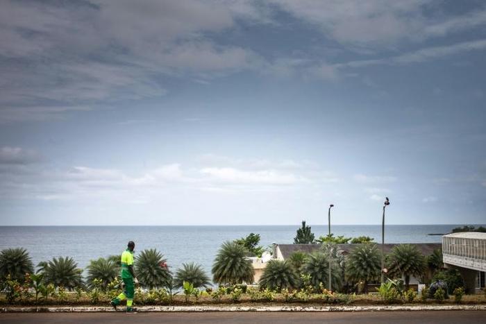Sea views but no selfies: the internet is out of reach for most people, although the government has set up a small strip of free wifi in Malabo
