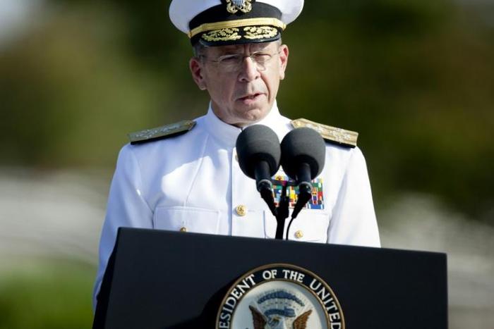 Former chairman of the Joint Chiefs Mike Mullen, pictured in 2011, said war with Iran is 'the last thing in the world we need right now'