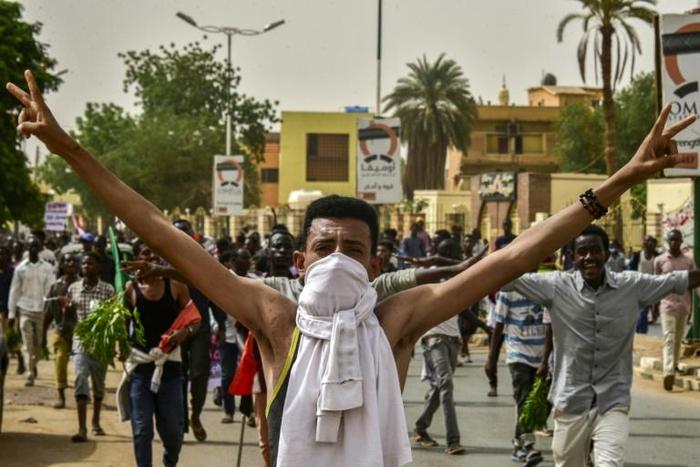 Sudanese protesters first took to the streets in December after authorities tripled the price of bread