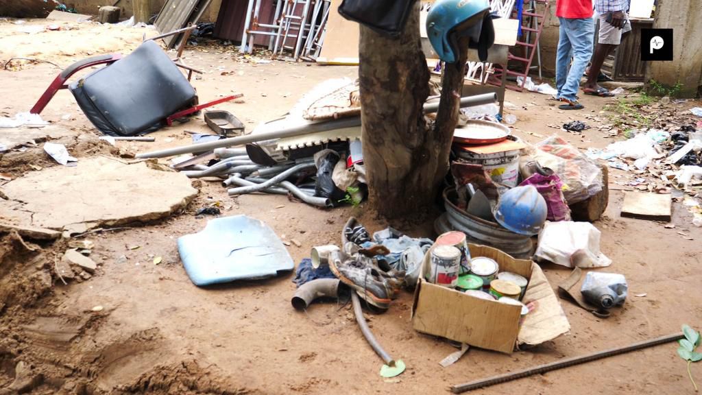 Slums on the motorway demolished