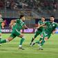 Youcef Belaili (C) struck the winner as Algeria beat Senegal 1-0 in the group phase in Egypt
