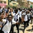 Sudanese schoolchildren took the streets of Khartoum a day after five teenagers were killed in a central town