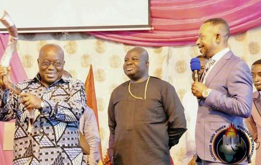 Owusu Bempah with Nana Addo