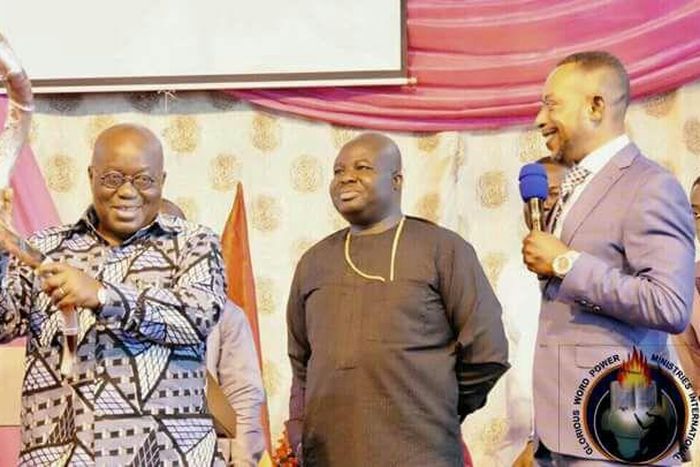 Owusu Bempah with Nana Addo