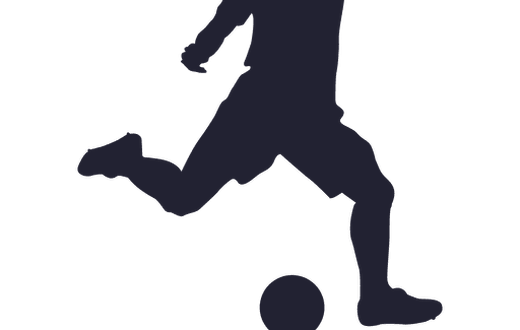silhouette of football player
