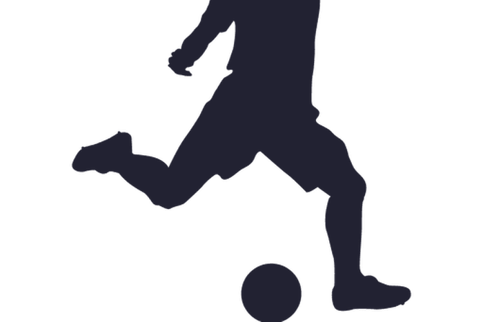 silhouette of football player
