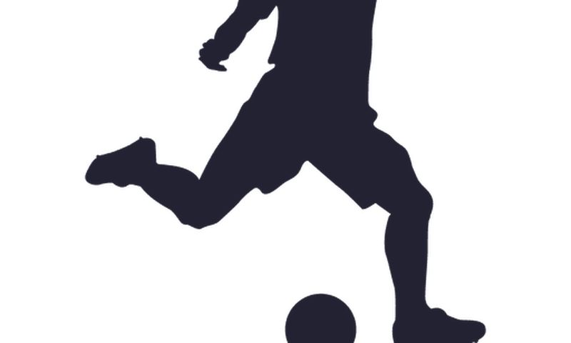 silhouette of football player