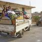 AFP correspondents have reported seeing dozens of families flee fighting over the past few days