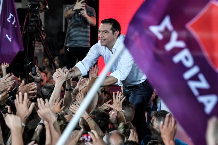 Greek Prime Minister Alexis Tsipras made a last-ditch effort to stave off election defeat