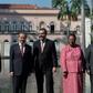 (L to R) The BRICS foreign ministers -- Russia's Sergey Lavrov, China's Wang Yi, Brazil's Ernesto Araujo and South Africa's Grace Naledi Mandisa Pandor, along with Indian Transport Minister Vijay Kumar Singh, pose for a picture in Rio de Janeiro
