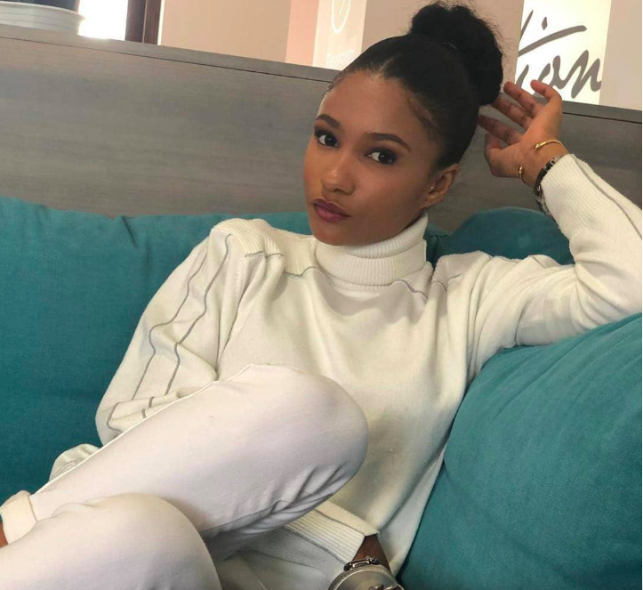 Imani shows off her fashion sense in this photo.