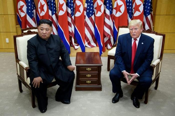 Donald Trump met North Korean leader Kim Jong Un at the Demilitarized Zone dividing North and South Korea