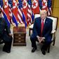 Donald Trump met North Korean leader Kim Jong Un at the Demilitarized Zone dividing North and South Korea