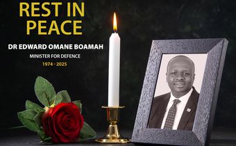 3-day national mourning begins for Omane Boamah, Murtala Mohammed, and 6 other helicopter crash victims