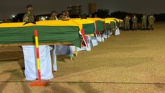 3-day national mourning begins for Omane Boamah, Murtala Mohammed, and 6 other helicopter crash victims