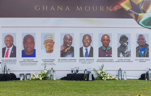 Eight (8) Helicopter crash victims