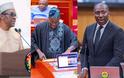 Alban Bagbin, Mahama Ayariga and Alexander Afenyo-Markin