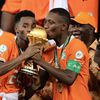 Celebrating the win in the most global AFCON ever. Simon Adingra and Max Gradel of the Ivory Coast (Photo courtesy: CAF Online official X account