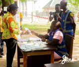 ‘My victory is obvious’ - Mahama as he casts ballot in Bole
